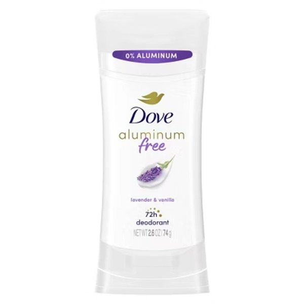 Dove Beauty Lavender & Vanilla Deodorant Stick - Aluminum-Free 2.6oz
