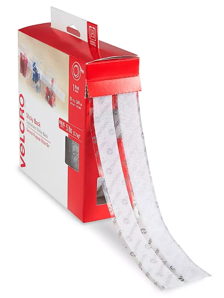 Velcro&amp;reg; Brand Combo Strips Pack - 3/4" x 15', White