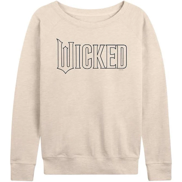 Wicked Women's Outline Logo French Terry Pullover Sweatshirt