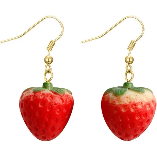 Strawberry Drop Earrings