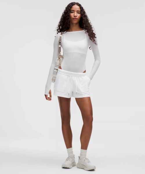 Dance Studio High-Rise Short 3.5" - White - 14