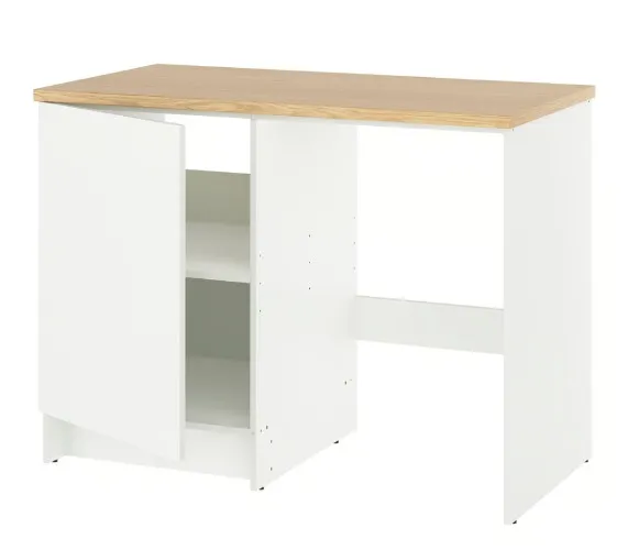 KNOXHULT Base cabinet with door and niche - white 120x61x91 cm