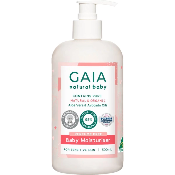 Gaia Natural Baby Moisturiser Shea Butter & Avocado 500mL
