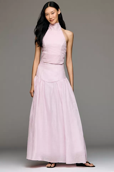 Bardot Amorette Basque-Waist Maxi Skirt