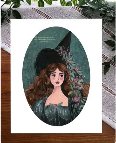 Portrait of a Witch Art Print