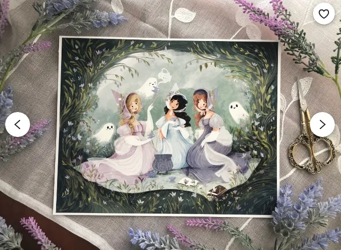 Regency Witches Art Print