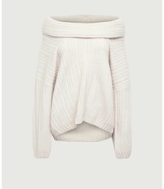 OVERSIZED SLOUCHY OFF THE SHOULDER SWEATER