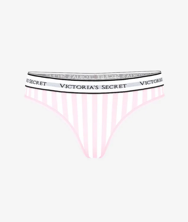 Kopen Katoenen string met logo – Bestel Slips online 5000004815 – Victoria's Secret 