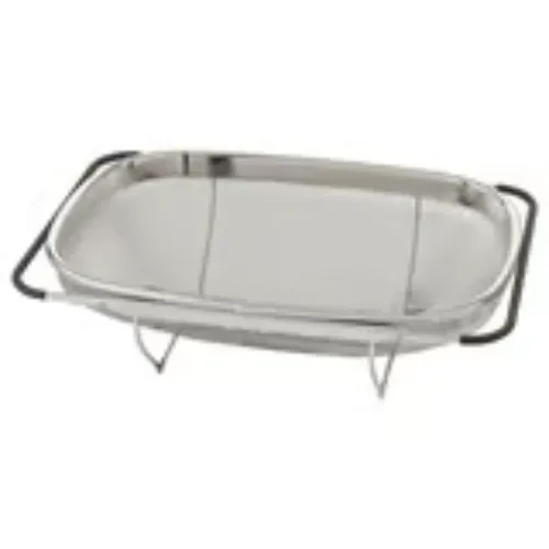 IDEALISK Colador - acero inoxidable/negro 34x23 cm