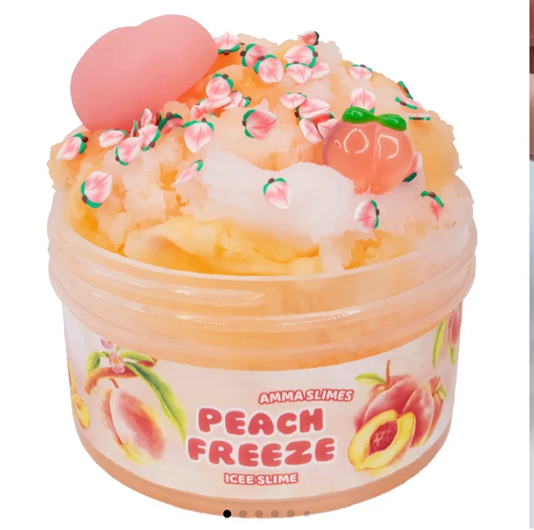 Amma Slimes • Peach Freeze • Scented Icee Slime - TikTok Shop
