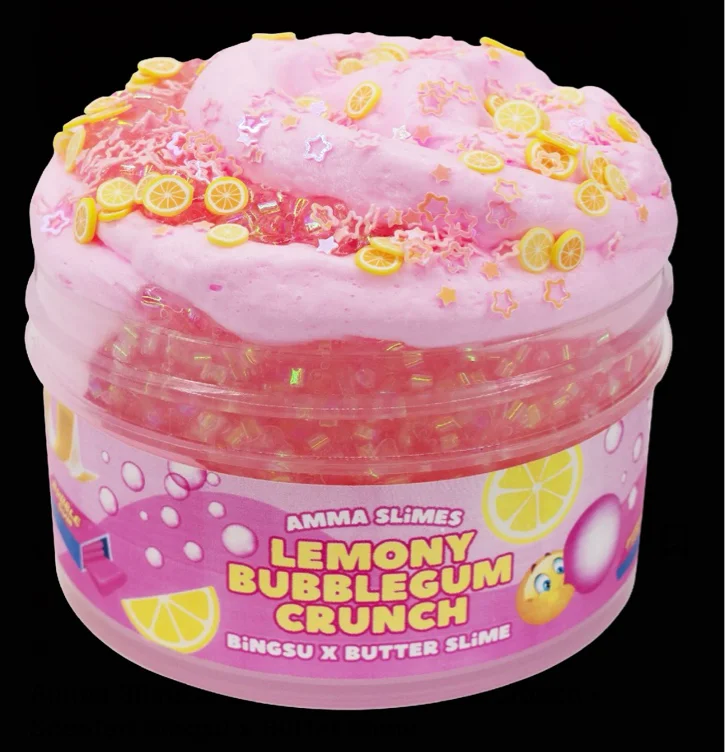 Amma Slimes • Lemony Bubblegum Crunch • Scented Bingsu x Butter - TikTok Shop