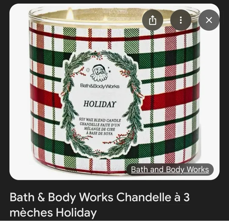 Bougies de Noël (senteur sapin)  