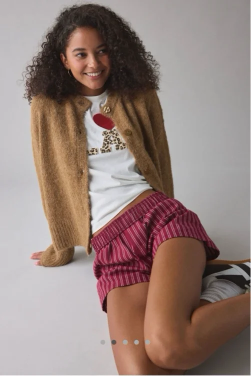 BDG Becca Brushed Knit Oversized Cardigan