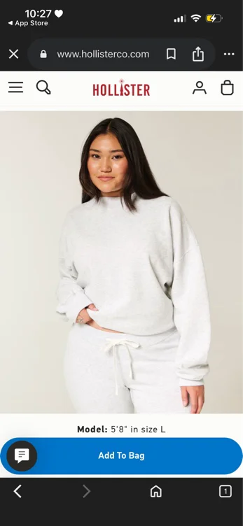 Oversized Mock-Neck Sweatshirt
