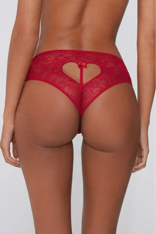 Culotte aus Spitze mit herzf&ouml;rmigem Cut-out