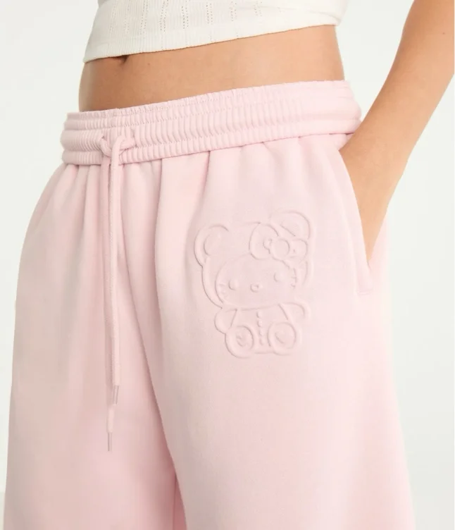 Hello Kitty | Aero Tonal Teddy Wide Leg Sweatpants