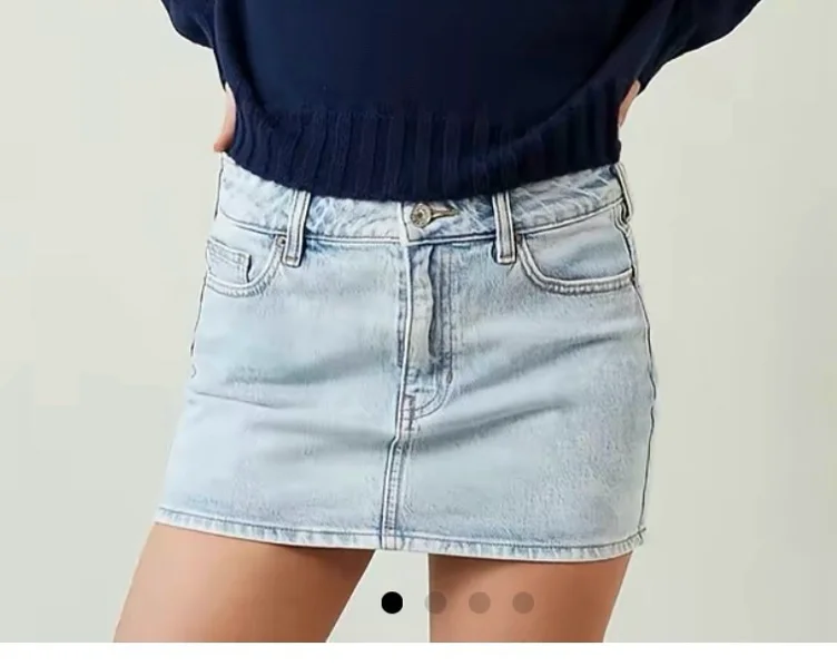 Pacsun Women's Bella Stretch Light Indigo Mid Rise Denim Min - TikTok Shop