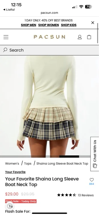 Shaina Long Sleeve Boat Neck Top