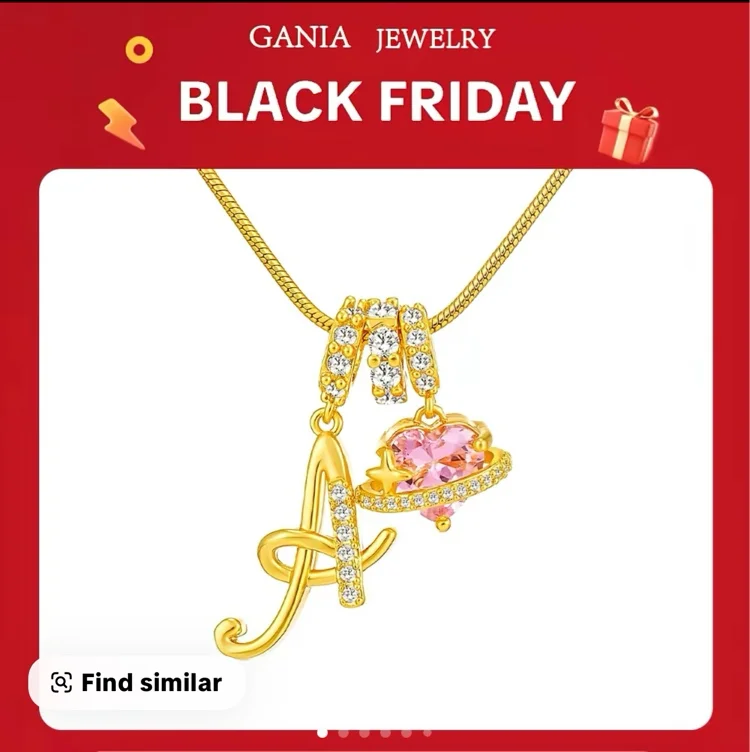 GANIA Art Design Letter Necklace Fashion latest custom personalized - TikTok Shop
