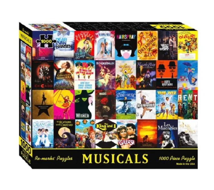 1,000-Piece Musicals Puzzle Re-marks, Inc. Author
