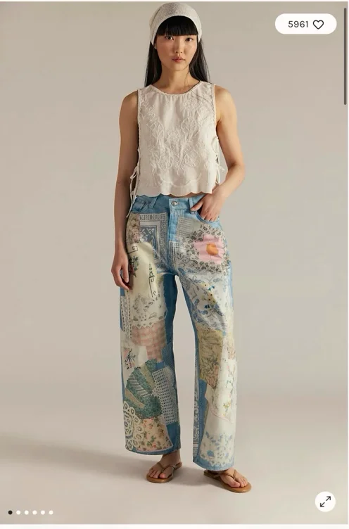We The Free Illusions Printed Relaxed Jeans