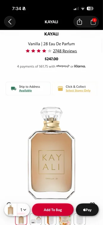 Kayali Perfume Vanilla - From Sephora 