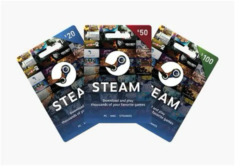Steam Video Game Gift Card