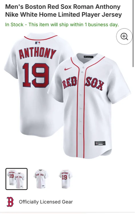 Roman Anthony Jersey 