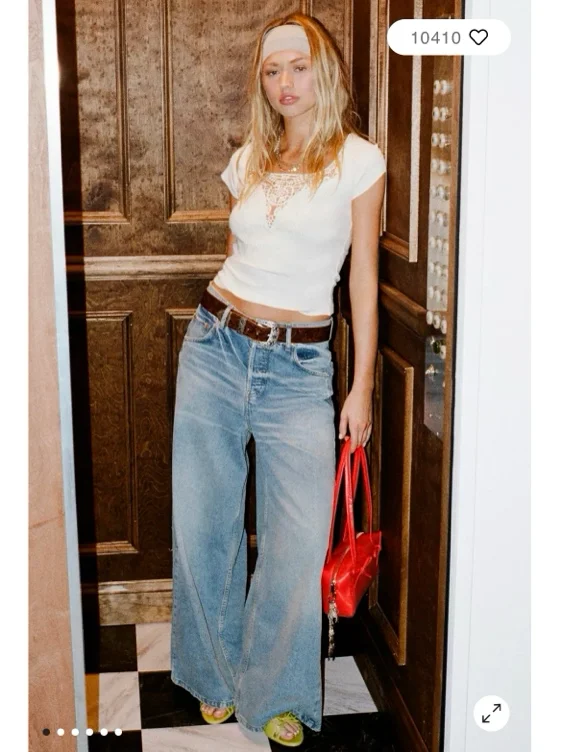 BDG Anika Ultra-Wide Leg Column Jean
