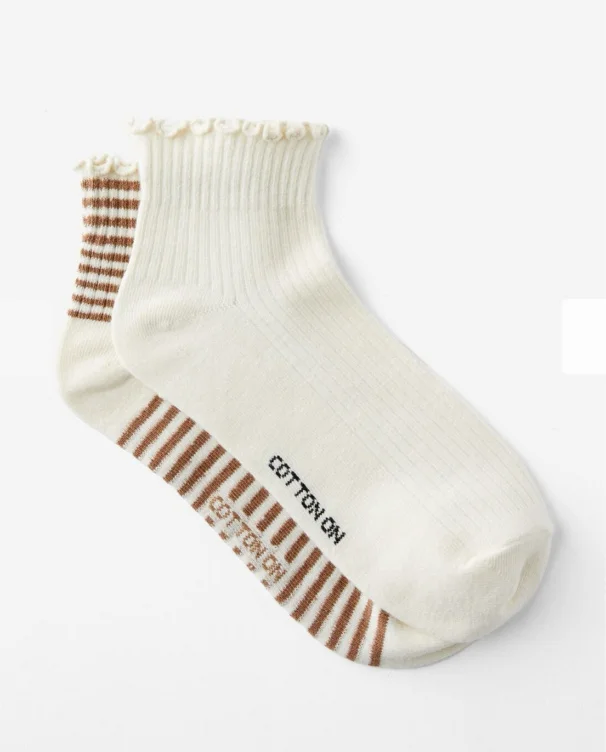 Cute cotton socks on socks 