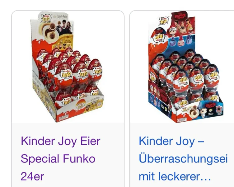 Kinder Joy Box (Harry Potter Funko OR Stranger Things)