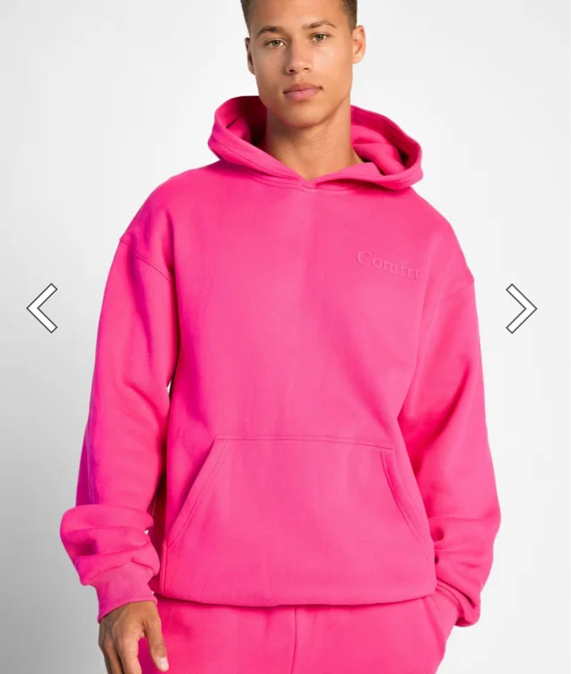 Minimalist Hoodie hot pink 