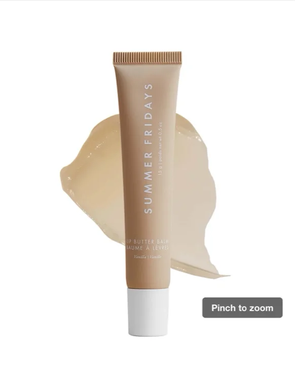 Lip Butter Balm Treatment for Hydration + Nourishing Shine - Vanilla clear sheet 