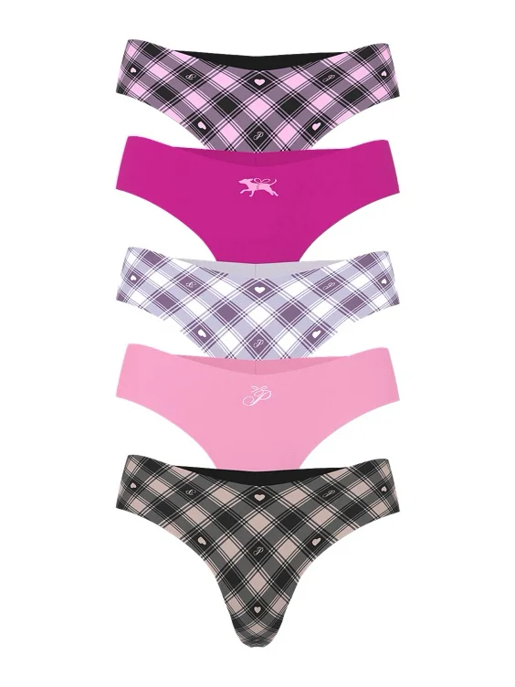 Women's PINK 7-Pack No-Show Thong Panties