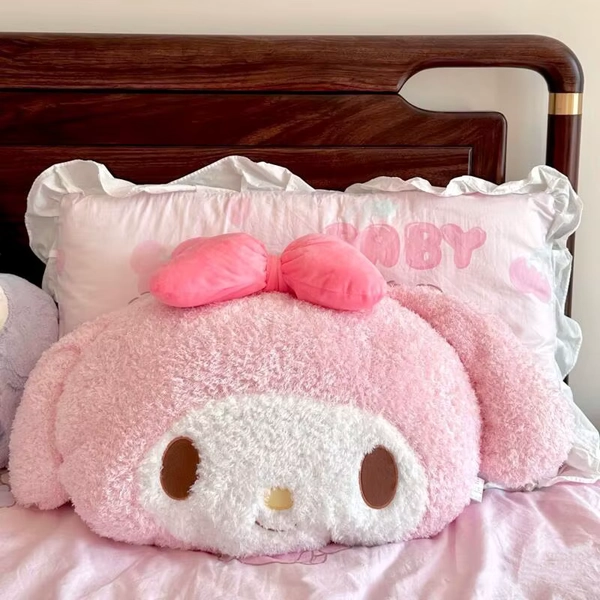 Kawaii My Melody Plush Cushion Large Backrest for Bed Dormitory Soft Throw Pillow Cute Doll for Bay Window with Sweet Girl Heart - AliExpress 26