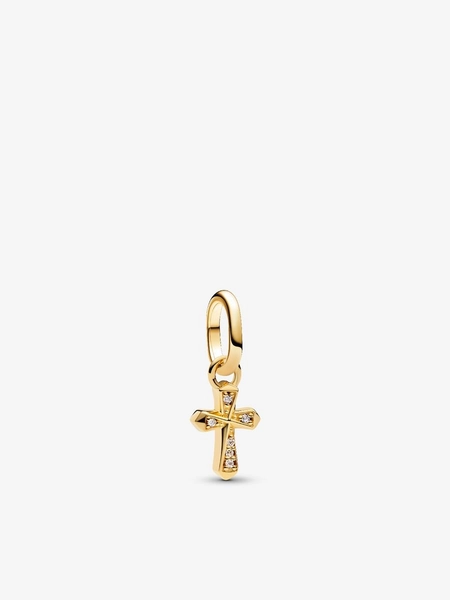 Sparkling Cross Mini Dangle Charm