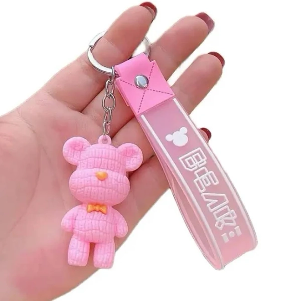 Teddy Bear Rubber Keychain