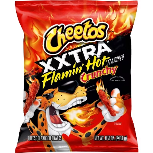 Cheetos XXTRA Flamin' Hot Crunchy Cheese Flavored Snacks - 8.5oz