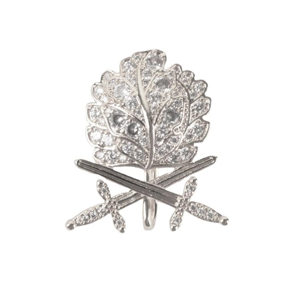 Ritterkreuz Oak Leaves with Swords and Diamonds in Silver