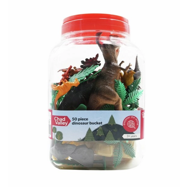 Buy Chad Valley  Dinosaurs Bucket 50 pieces | Playsets and figures | Argos