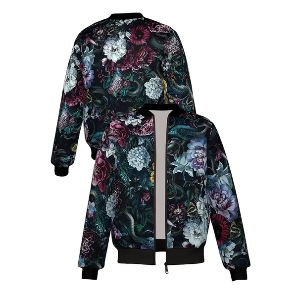 Retro Colorful Flower Jacket Men's Clothing Streetwear Graffiti Long Sleeve Jackets Harajuku Trend Autumn Casual Zipper Coat - AliExpress 200000343