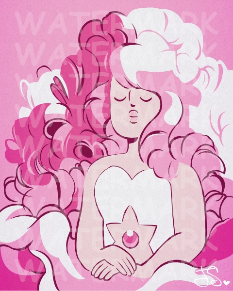 Steven Universe: Rose Quartz Portrait