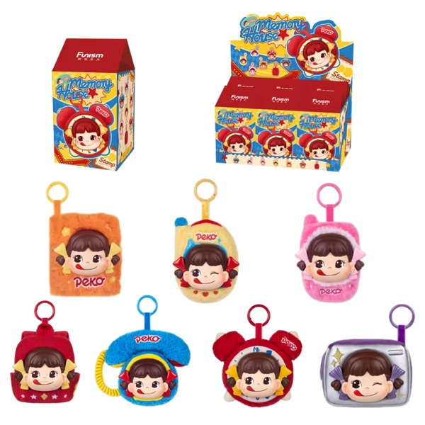 Original Funism Peko's Memory House Series Vinyl Faced Blind Box Plush Pendant Collect Toys Retro Keychain Ornament Girls Gift - AliExpress 26