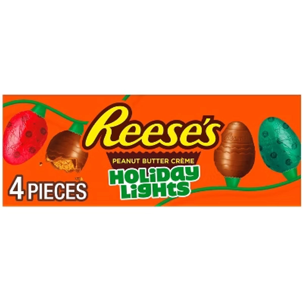 Reese's Holliday Peanut Butter Crème Candy Lights - 4.8oz/4ct