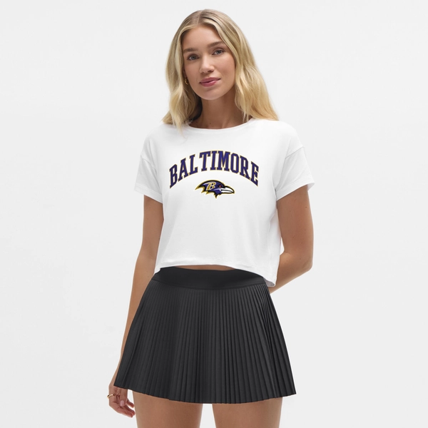 Women's Baltimore Ravens lululemon White Cates T-Shirt
