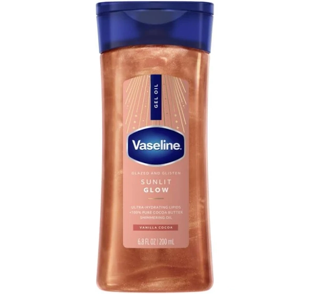 Vaseline Glazed & Glisten Glow Shimmering Gel Oil