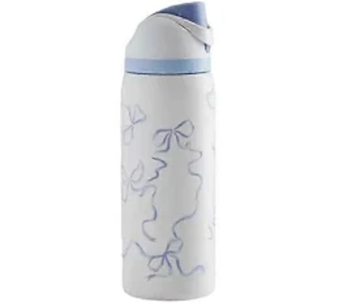 32 oz Owala Urban Outfitters Exclusive Tied and Ture FreeSip Blue Bow Bottle