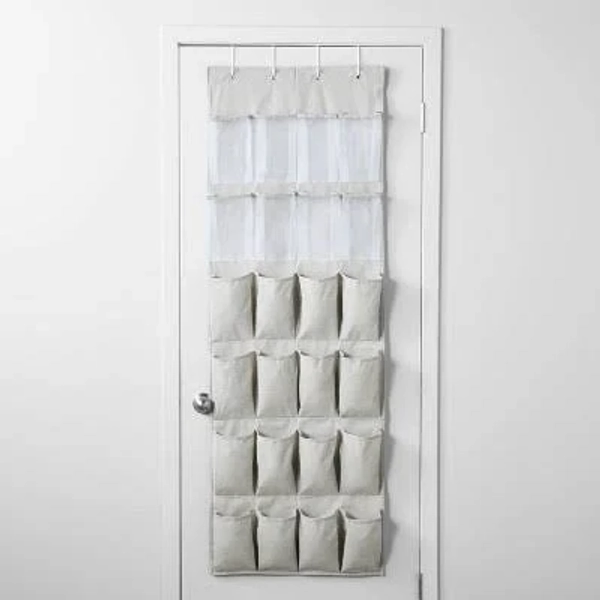 Brightroom Over the Door 24 Pocket Mesh Shoe Organizer