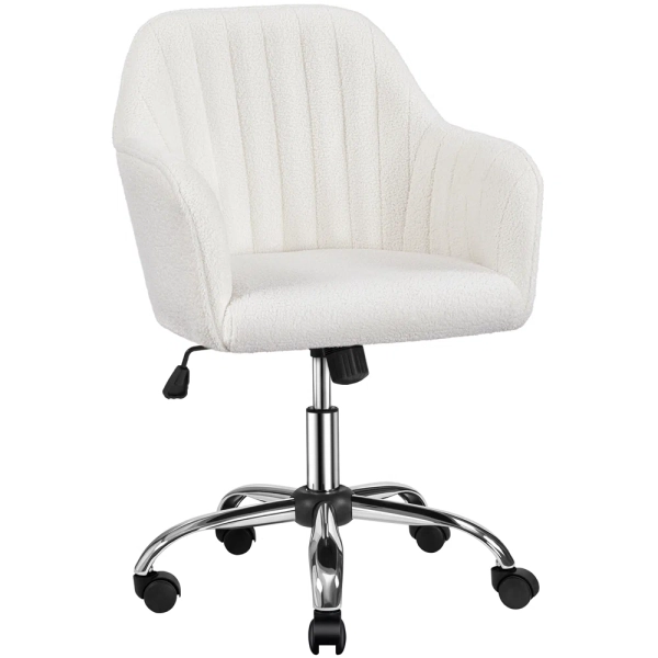 Jobin Modern Swivel Velvet Desk Chair with Armrest