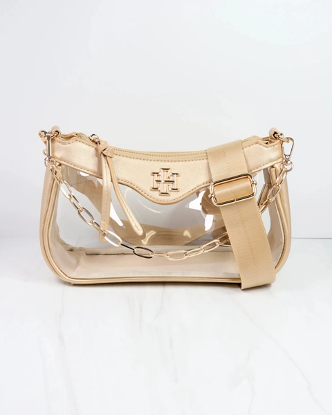 "Cassidy" Clear Purse (Gold)